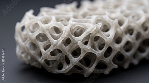 3d Printed Shoe Sole with Lattice Structure. White Geometric Design, Modern Technology, Innovative Manufacturing