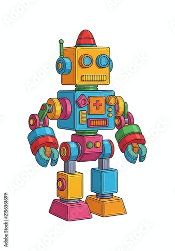 Colorful cartoon train with candy cargo illustration.