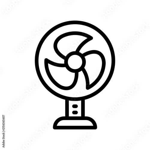 Table Fan Simple Line Icon