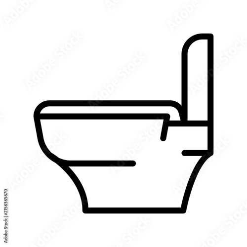 Toilet Simple Line Icon