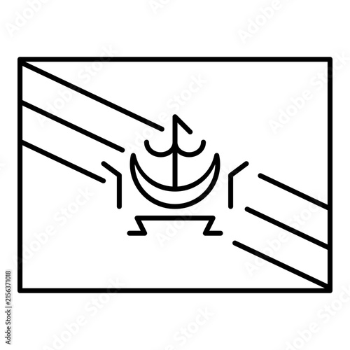 Bild auf Leinwand brunei darussalam line icon