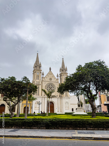 La Recoleta Church in France Square - Lima, Peru