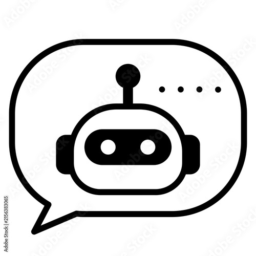 Chat Bot Solid Icon