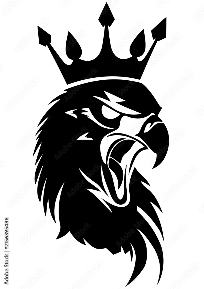 Obraz premium eagle head mascot for tattoo 