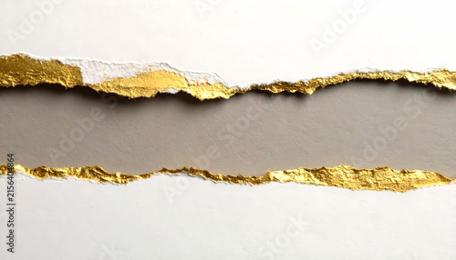 Layered Torn Edges with Metallic Accents