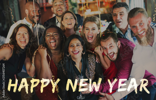 Foto Happy New Year 2017 Celebration Greeting Concept