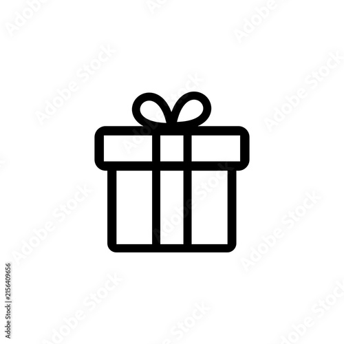 Plakat gift box icon illusrtation