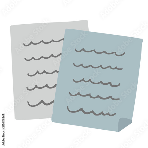 手描き風の書類イラスト ビジネスや事務作業に使えるかわいい資料素材