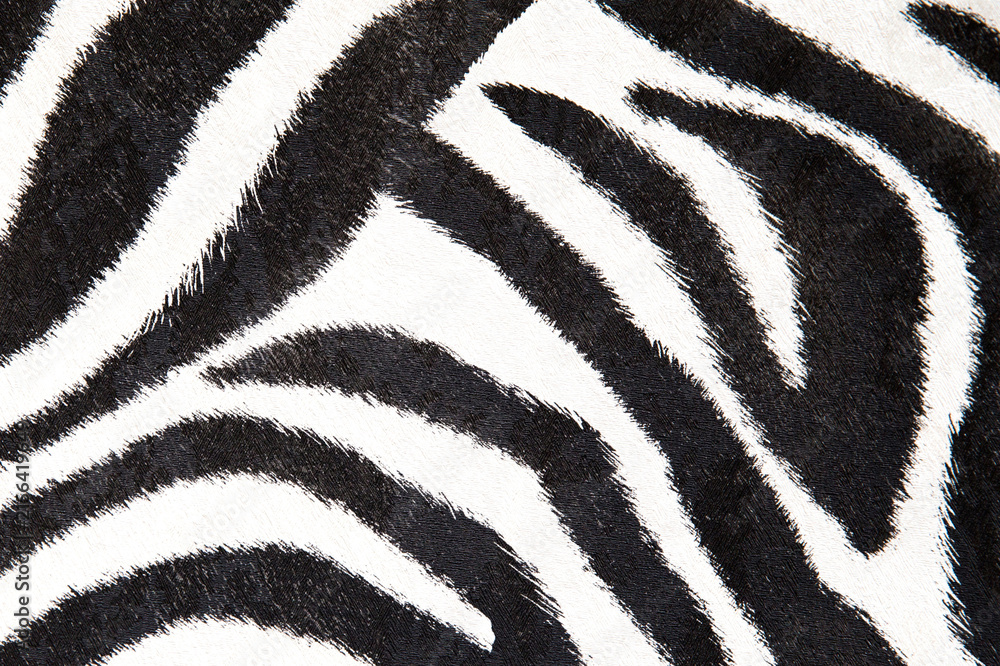 Naklejka premium zebra background black and white texture for design