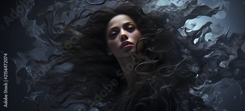art of Atlantis a black and white high contrast full body,generative AI