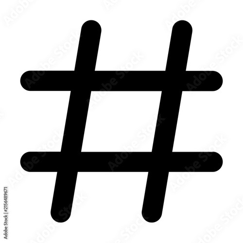 hashtag icon illustration