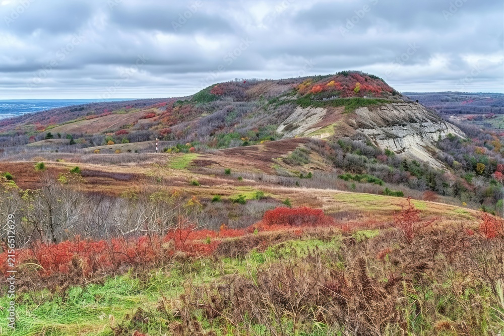 Naklejka premium Autumn landscape nature autumn wilderness.