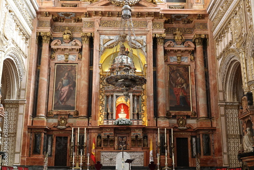 Altar in the Cathedral of Seville, Andalusia, Spain
