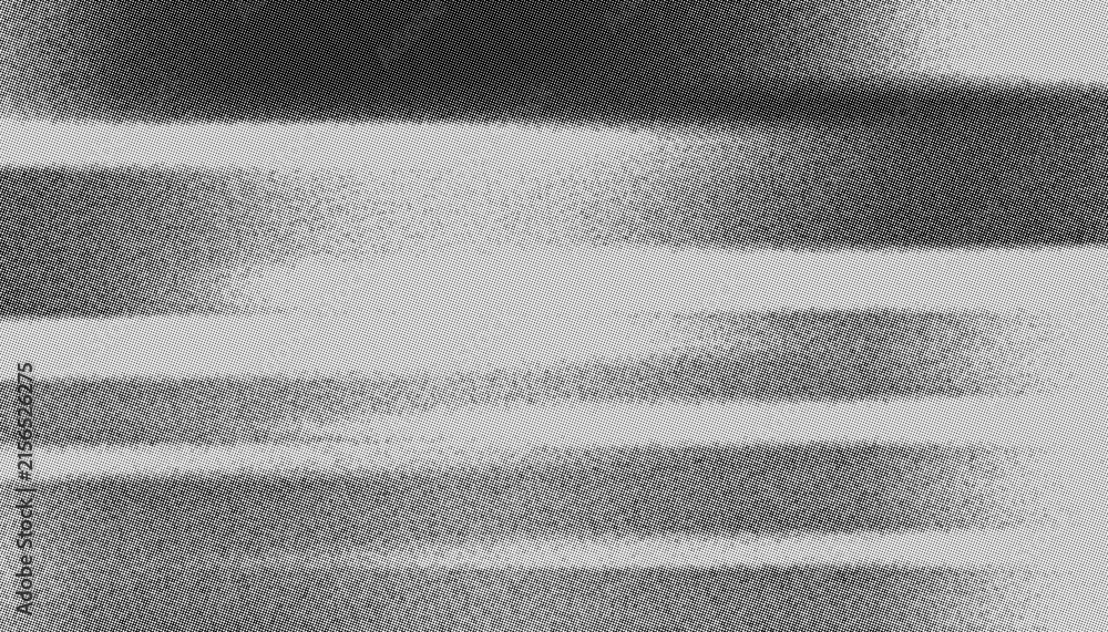 Fototapeta premium Monochrome halftone pattern background with diagonal line texture and retro newsprint grain ideal for vintage comic or industrial graphic design work, posters and graphic design.