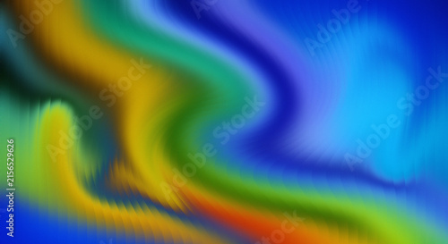 Fotografía Abstract colorful background with deep blue and green fluid waves and gradient