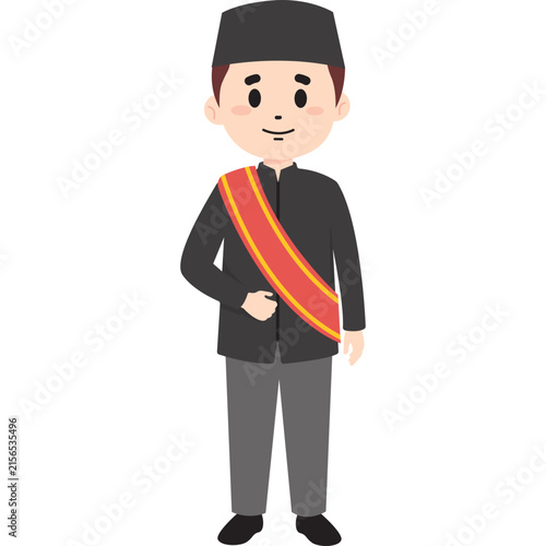 Traditional Cultural Attire Illustratio