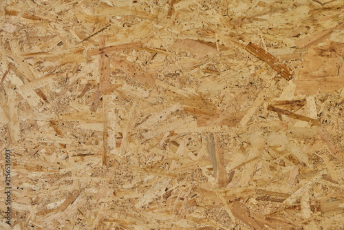 Canvas Print Seamless natural texture background oriented strand board panel made from pressed wood chips