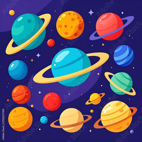 Colorful abstract geometric shapes on dark background.