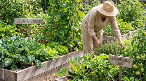 organic vegetables from home garden