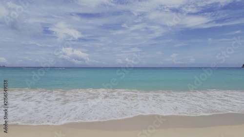 tropical beach with white sand