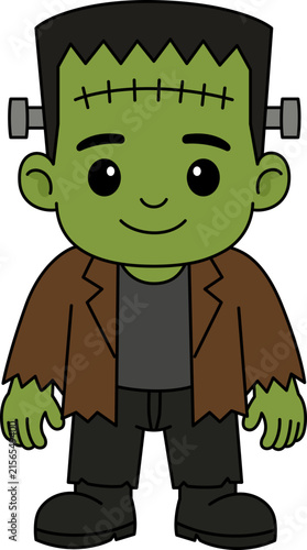 Frankenstein halloween character cartoon