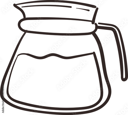 Hand Drawn Coffee Line Art