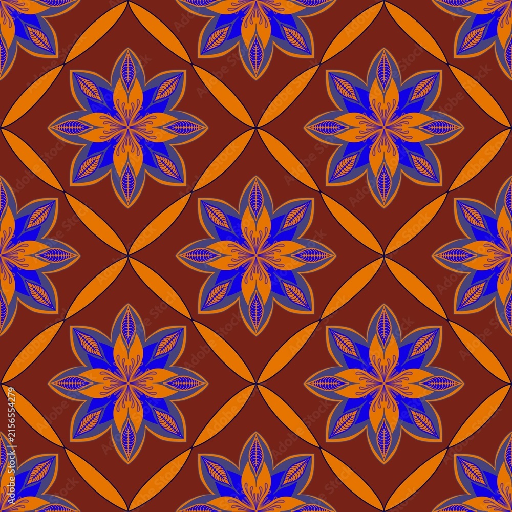 Fototapeta premium seamless floral pattern