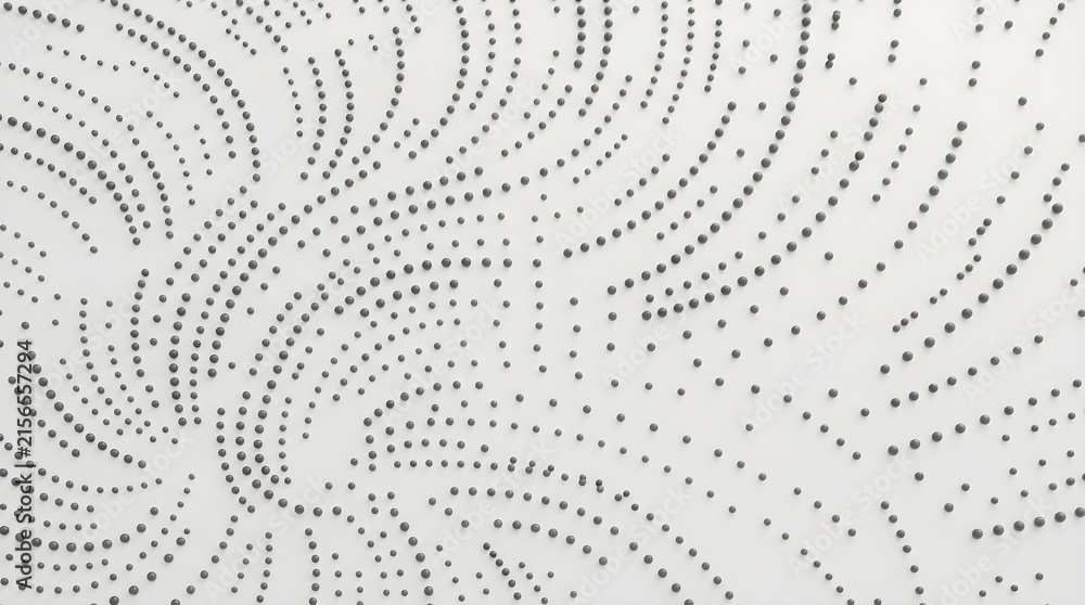 Naklejka premium Abstract Art Pattern Featuring Dark Geometric Dot Clusters on White Background