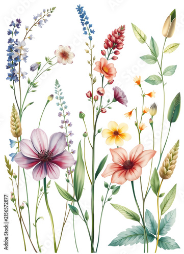 collection of various colorful wildflowers