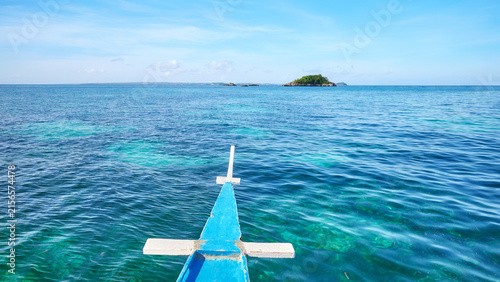 The bow of a bangka boat, travel concept, Philippines.