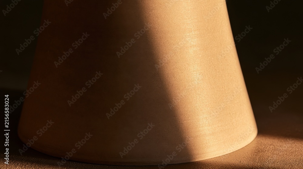 Fototapeta premium Concrete Column with Slit Window Light Band Architecture