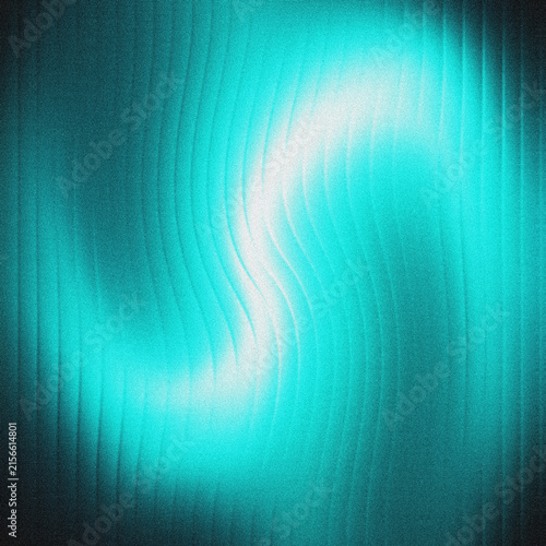 Foto Soft grainy aquamarine, profound teal-black gradient, luminous central flowing current, delicate vertical etchings, perfect for futuristic web design
