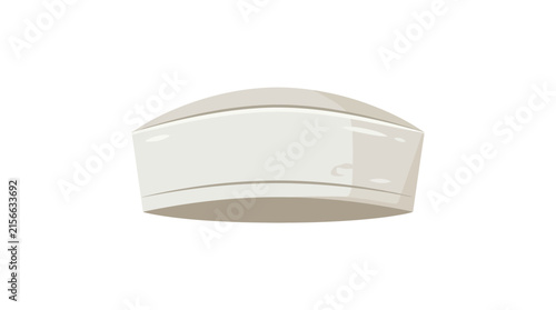 White paper service hat illustration for catering or kitchen work