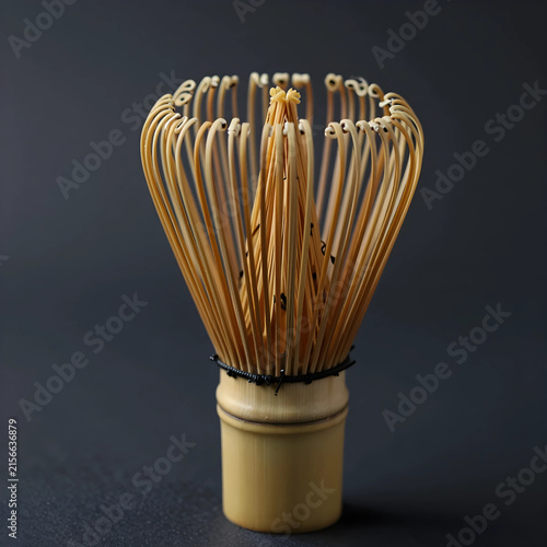 Traditional bamboo matcha w...