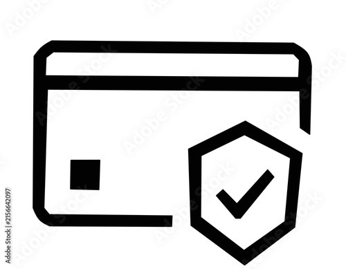 Secure credit card payment safety protection.