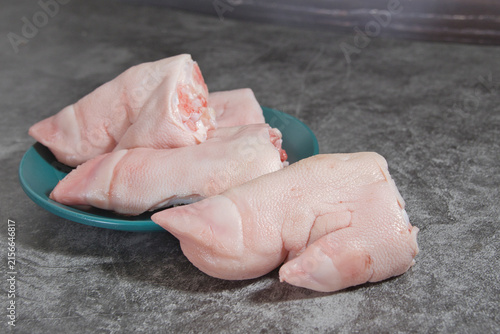 pigs' feet, animal gelatin, homemade food