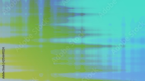 Abstract digital background with soft gradient transitions of blue green and yellow colors.