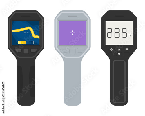 Infrared Thermal Imaging Camera Tool Set on Transparent Background