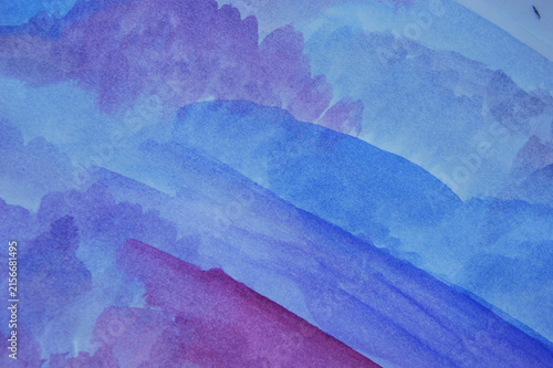 Abstract bright multicolored watercolor stripes, spots, lines, and strokes. A colorful background for design.