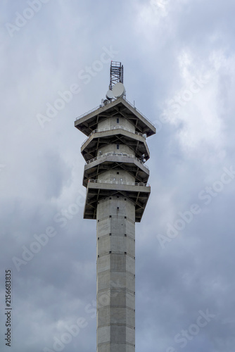 Sticker Hammarbytornet TV tower transmitting signals in Stockholm Sweden