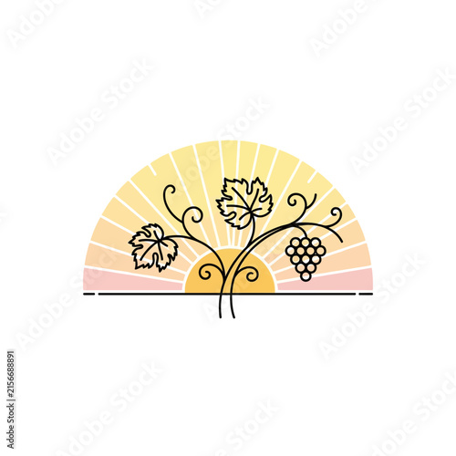Vineyard Sunrise Emblem