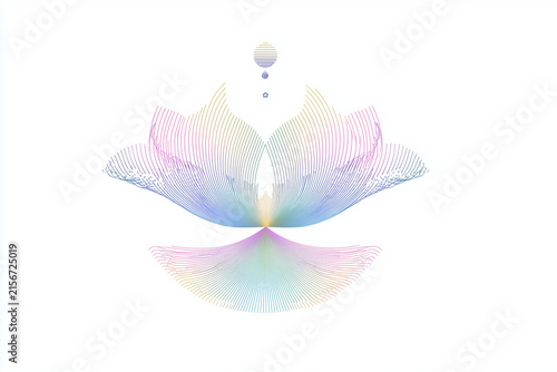  Krishna’s flute sound transforms into peacocks in this conceptual graphic artwork.

