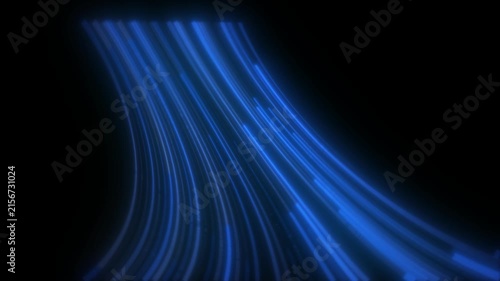 Air Conditioner Cooling Wind Effect with Flowing Blue Air Stream Motion