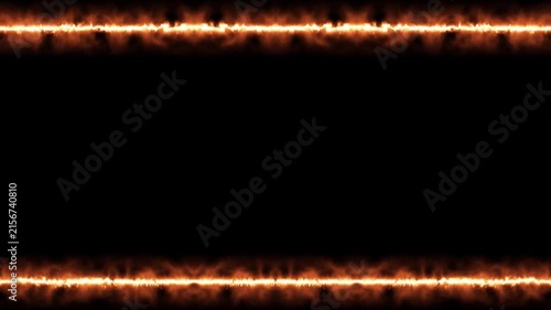 Fiery Abstract Frame: A Glowing Border Design