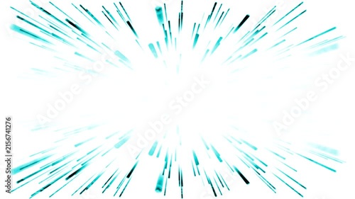 Abstract Blue Lines Radiating Outward