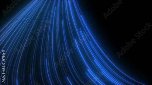 Air Conditioning Cooling Effect with Colorful Airflow Stream and Dynamic Motion