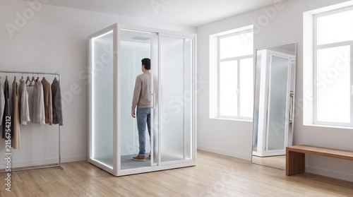 3D Body Scanner in Retail Fitting Room