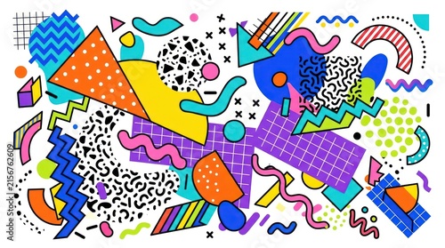 Hand Drawn Alphabet with Cute Elephant Vector Illustration for Colorful Birthday Cards, School, Holiday Decorations, Celebration Patterns, Wallpaper and Fun Children's Designs