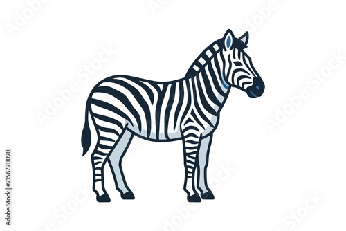 Canvas Print Zebra Vector Illustration