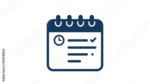 vector illustration of a blank note pad